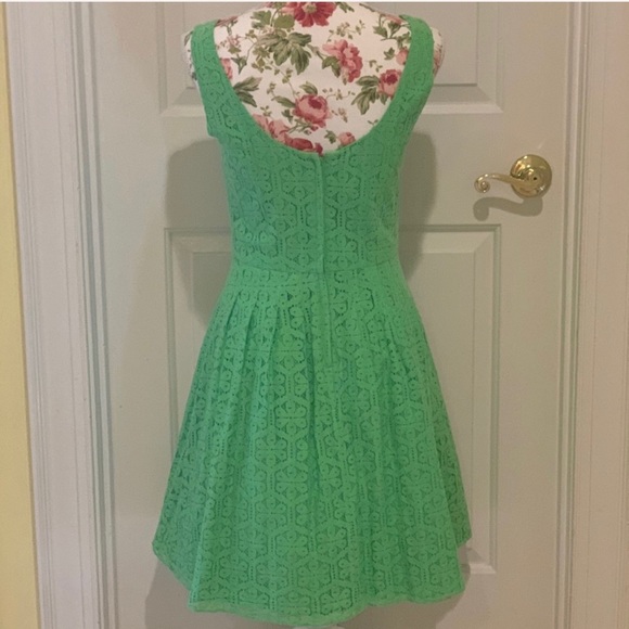 Lilly Pulitzer Posey Daisy Lane green lace dress 2 - Picture 8 of 11
